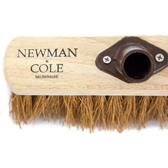 Newman and Cole Natural 10 Inch Soft Coco Broom Head with Plastic Socket