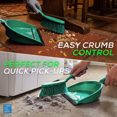 Colour Coded Green Dustpan Set