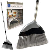 Wave Indoor Broom with 4 Piece Handle