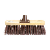 Newman and Cole 12" Stiff Synthetic Broom Head with Plastic Bracket