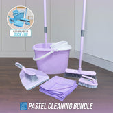 Lilac Cleaning Set | Mop, Bucket, Broom & Cleaning Tools