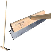 12" Newman and Cole Wooden Rubber Floor Squeegee and Handle