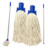 Colour Coded Aluminium Handle Mop Set with 2 Cotton Mop Heads