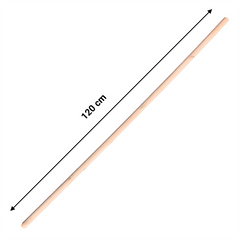 15/16" (23-24mm) Value Broom Handle 4ft (120cm)