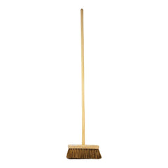 10" Newman & Cole Soft Coco Broom with Wooden Handle