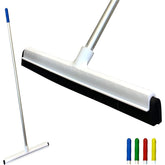 Colour Coded 18" Floor Squeegee with Aluminium Handle