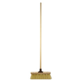 12" Newman & Cole Soft PVC Broom with Handle | Indoor Sweeping Brush
