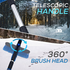 Telescopic Ice Scraper & Snow Brush for Cars – Extending Handle