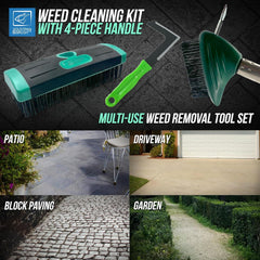 Driveway & Patio Cleaning Brush Kit – Wire Weed & Moss Remover
