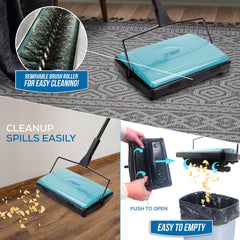 Manual Carpet Cleaner for Rugs & Hard Floors