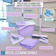 Lilac Cleaning Set | Mop, Bucket, Broom & Cleaning Tools