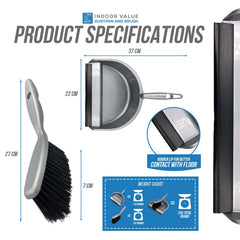 Plastic Dustpan and Soft Hand Brush