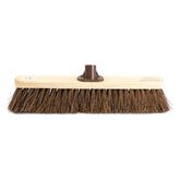 18" Newman & Cole Stiff Bassine Broom Head with Plastic Bracket
