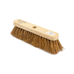 12" Newman & Cole Soft Coco Broom with Handle | Indoor Sweeping Brush