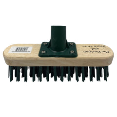 9" Stiff PVC Deck Scrub Brush Head Only