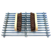 Newman and Cole Galvanised Boot Mat Scraper with 2 Brushes
