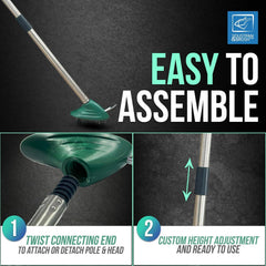 Wire Weed Brush with Scraper | Long Handle Patio & Driveway Cleaner