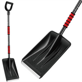 Compact Travel Snow Shovel with Steel Handle