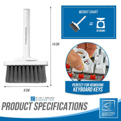 5-in-1 Electronics Cleaning Brush Kit | Keyboard, Phone & Earphone Cleaner