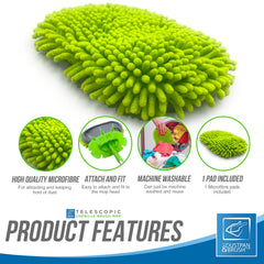 Chenille Car Wash Mop Refill Head | Replacement Mop Head