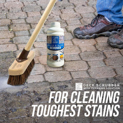 Patio Cleaning Set | Deck Brush & 1L Mould Remover Solution