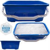 Blue Rectangle Window Cleaning Bucket 42cm – Squeegee Bucket