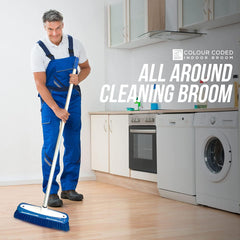 Blue Colour Coded Broom Head & Handle
