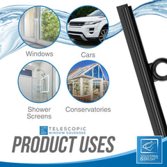 Squeegee with Telescopic Handle and Rotatable Head