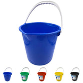 10L Plastic Cleaning Bucket - Blue, Green, Red, Yellow & Black