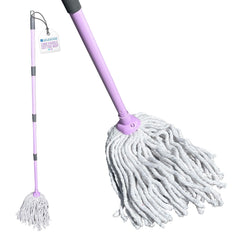 Lilac Cotton Mop | Absorbent Floor Mop with Handle