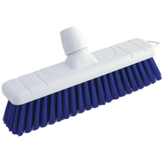 Blue 12" Soft Colour Coded Food Hygiene Broom Head