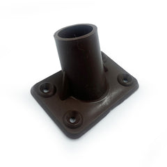 Plastic Broom Handle Bracket 15/16" (23–24mm) – 4 Hole Socket