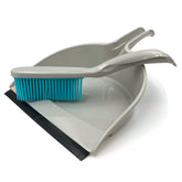 Rubber Dustpan and Brush Set for Pet Hair, Carpets & Floors