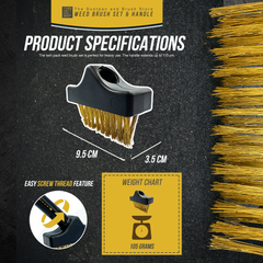 Black Weed Brush Head - American thread
