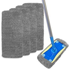Static Mop Refill Pads Pack of 4 Microfibre Cloths