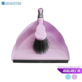 Lilac Dustpan and Brush Set | Compact Household Sweeping Set