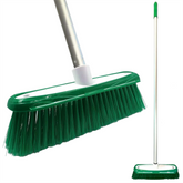 Green Colour Coded Broom Head & Handle