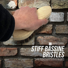 Traditional Wooden Bassine Scrubbing Brushes | Pack of 2