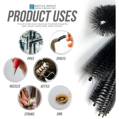 10 Pack Kettle Spout & Bottle Tube Cleaning Brushes