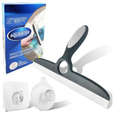 Deluxe Grey Shower Squeegee for Shower Screens with Wall Hooks