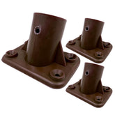 15/16" Plastic Broom Brackets 4 Hole | Pack of 3