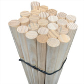Pack of 25 Wooden Broom Handles 4ft (120cm) 1 1/8" (28-29mm)
