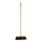 12" Newman & Cole Bassine Broom with Handle | Heavy Duty Garden Sweeper