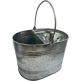 13L Galvanised Metal Mop Bucket – Traditional Steel Bucket