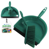 Colour Coded Green Dustpan Set