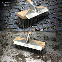 Newman & Cole 12" Wire Broom with Scraper & Handle