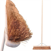 24" Newman & Cole Soft Coco Broom with 4ft6 Handle & Metal Stay