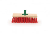 11.5" Stiff Red PVC Broom Head with Bracket