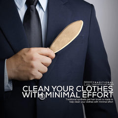 Newman and Cole Wooden Clothes Brush | Garment & Lint Brush