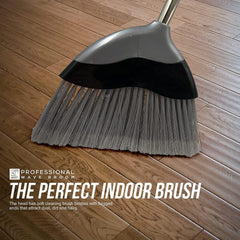 Wave Indoor Broom with 4 Piece Handle